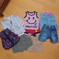 子供用衣類セット（タンクトップ・ショートパンツ・リュック）