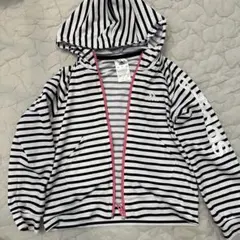 adidas ストライプ パーカー 120