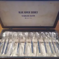 【新品・未使用】昭和レトロ カトラリーセット スプーン＆フォーク計12本のサムネイル