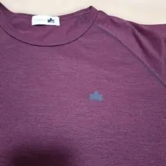 LOGOS ロゴス 七分袖 Tシャツ ボルドー LLのサムネイル