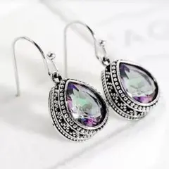 【新品】ピアス　ティア　ドロップ　シルバー　アンティーク　ヴィンテージ