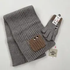 UNIQLO ANYA HINDMARCH マフラー 手袋 セット グレー