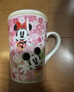ミッキー ミニー マグカップ 花柄　さくら　ディズニー　TDL サクラサク