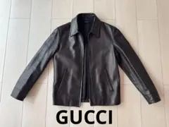 GUCCIメンズ レザージャケットイタリア製