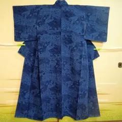 正絹　袷　型染め小紋★裄丈64着丈149.5　小柄な方に！美品
