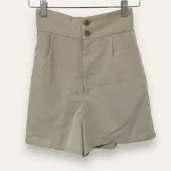 NICE CLAUP  キュロット　ウエストゴム　裏地付きフリーサイズ　春夏