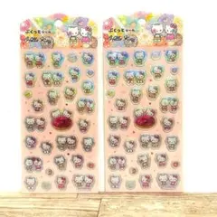 ハローキティ ぷっくりシール 2点セット
