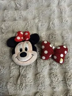 【セット売り】ミニーちゃんポーチ ミニーちゃんリボンヘアゴム