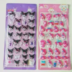 ぷくぷくシールクロミ マイメロ 立体シールぷっくりシール 3Dシールサンリオ