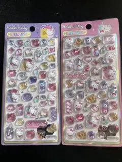 【正規品】ハローキティボンボンドロップシール2枚セット　海外限定