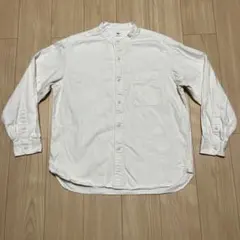 【UNIQLOユニクロ】　バンドカラーシャツ　Mサイズ