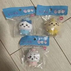 ソフビマスコット　ちいかわ　うさぎ　ハチワレ　3個セット