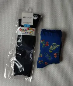 BRANSHES 花柄靴下とKID'S CITY靴下セット　16〜18㌢