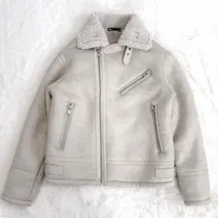 2025年最新】zara ザラ b3 フェイクムートン ボア ジャケットの人気