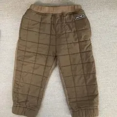 【サイズ90】petit main キルティングパンツ ブラウン