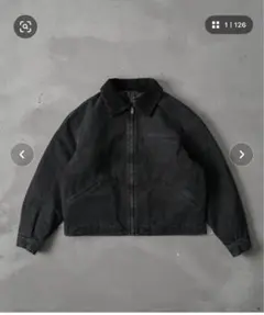 Kutirヴィンテージライクドローコードショートブルゾン