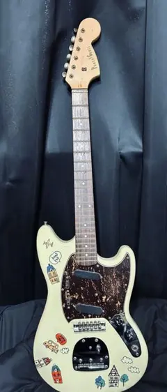 photogenic ムスタングタイプ ブリッジ、アームFender品に交換済み photogenic ムスタングタイプ ブリッジ、アームFender品に交換済み