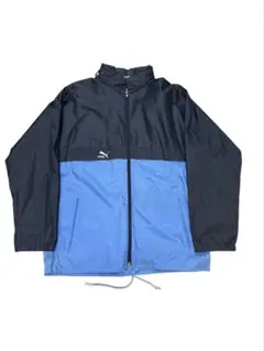 【80s】PUMA ナイロンジャケット 2トーン 切替 テック 立ち襟