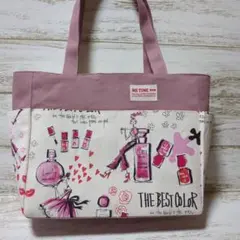 ポケットいっぱいトートバック　カワグチミヤコ　コスメ柄❣️