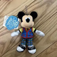 【タグ付き】ミッキーマウス 34周年記念 ぬいぐるみバッチ