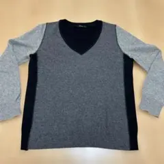 RULE グレー系 Vネック ニットセーター