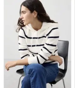 BANANA REPUBLIC リブ セーター フーディ