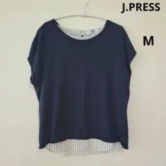 J.PRESS　バックデザインカットソー　ネイビー　 Mのサムネイル
