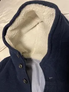 ネイビー ピーコート フリースライニング SHIPS JET BLUE