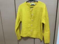 ZARA イエロー 長袖カーディガン M