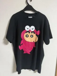 Tシャツ クレヨンしんちゃん チョコビ ワニ山さん ブラック 黒 Lサイズ