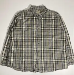 90s ビンテージ　L.L.bean エルエルビーン グレー ネルシャツ
