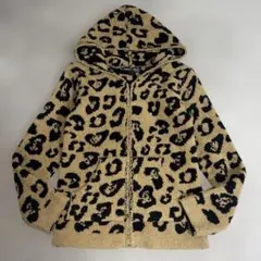 ベアフットドリームスL完売レオパードヒョウ柄ジップパーカーロンハーマン購入