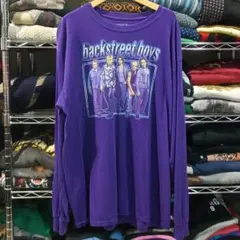 USA古着 バックストリート・ボーイズ バンドＴシャツ パープル
