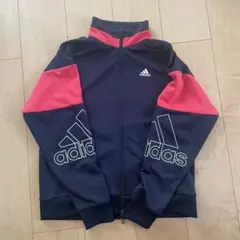 adidas ジップアップジャケット ネイビー/レッド