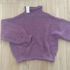 新品タグ付き　CHANME パープルニット
