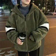 ボア ブルゾン メンズ アウター ジャケット フリース ジップ パーカー 裏ボア