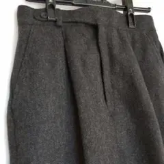 【未使用品★タグ付】パンツ　スラックス　ズボン チャコールグレーM　ヘリンボーン
