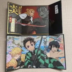 鬼滅の刃　ミニ屏風コレクション2  煉獄杏寿郎　猗窩座　炭治郎  善逸  伊之助