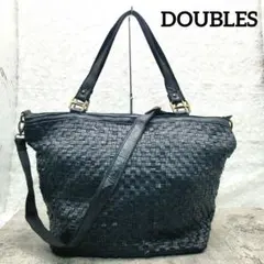 ✨DOUBLES HARVEST✨イントレチャート 2WAY トートバッグ 黒