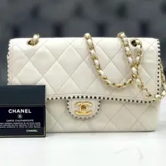 シャネル　マトラッセ　ラムスキン　チェーン　ショルダーバッグ　8番台　レア☆