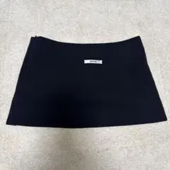 courreges ブラック タイトスカート ミニ丈　XS/Sのサムネイル