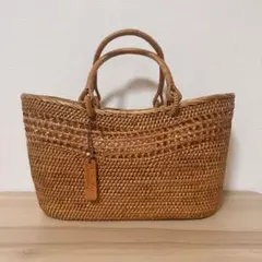 未使用✨REN バスケットS ゴートメッシュ トートバッグ やぎ革