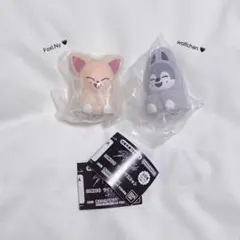 【SKZOO】ガチャ ライトマスコット ウルフチャン フォクシニー ガチャガチャ