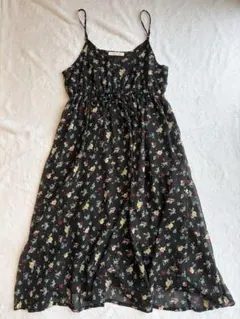 ローリーズファーム シフォン花柄キャミソールワンピース