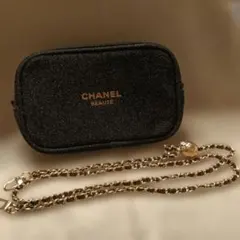 [CHANEL BEAUTE] ホリデーノベルティ グリッターポーチ/BOX付き CHANEL BEAUTE] ホリデーノベルティ グリッターポーチ/BOX付き - メルカリ