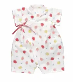 赤ちゃんの城　ロンパース　甚平　50㎝　60㎝　70㎝　いちごガーゼ