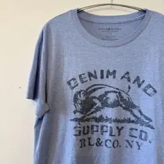 ラルフローレン デニム&サプライ ロゴ Tシャツ XS ブルー 半袖のサムネイル