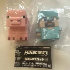 Minecraft ライトマスコット3 フィギュアセット①