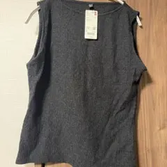 UNIQLO ノースリーブ ブラック L