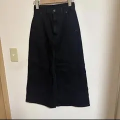 ブラックデニムロングスカート　GU